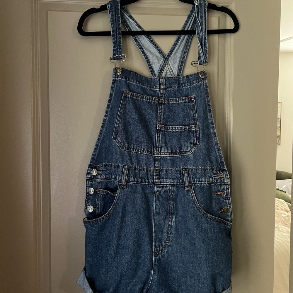 We The Free Denim Overalls Shorts